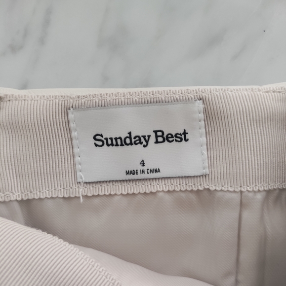 Aritzia | Sunday Best Beige Vegan leather skirt size 4 - Autumn/Winter - Picture 5 of 5